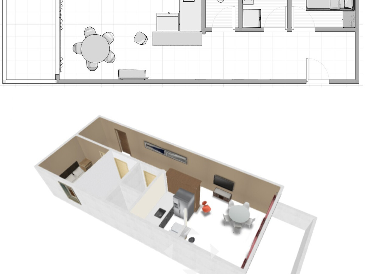 Appart 47m² rénové balcon Sud, 4 pers à Val-d'Isère - Photo 14