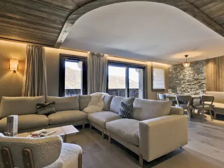 Location appartement à Méribel, Appartement skis aux pieds, cheminée, conciergerie 5*