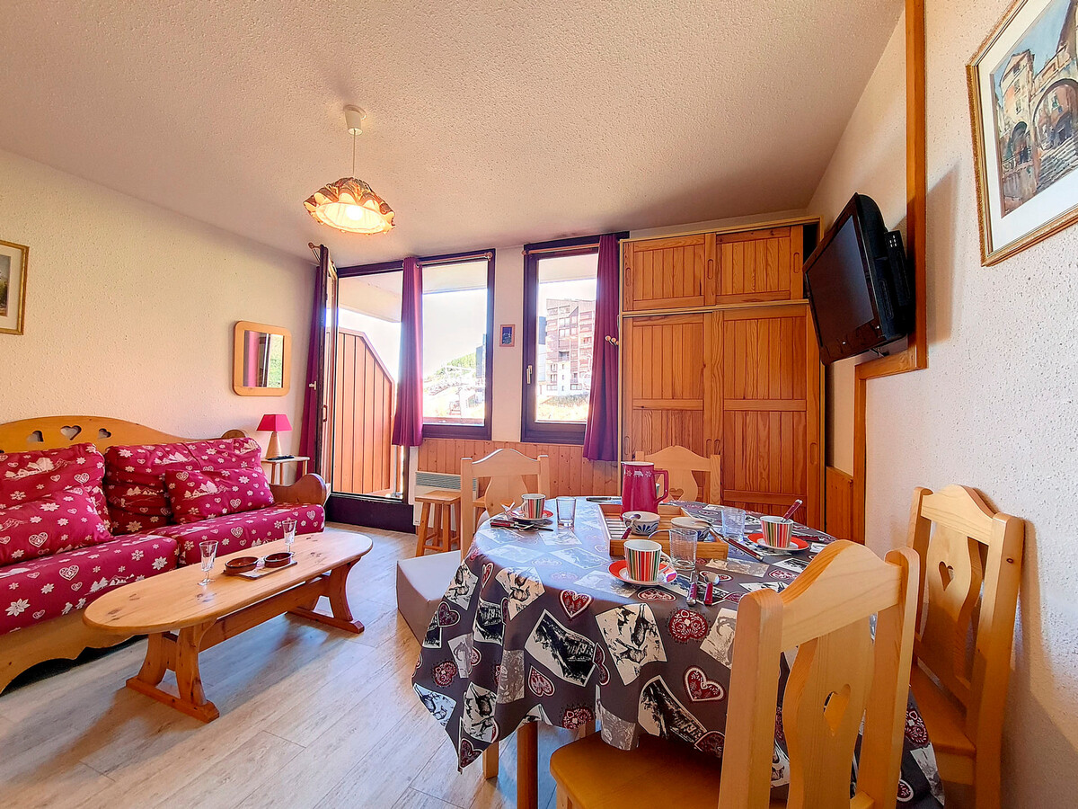 Studio 4 pers. aux pieds des pistes, balcon Les Menuires - Photo 3