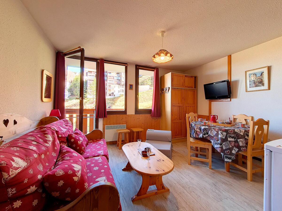 Studio 4 pers. aux pieds des pistes, balcon Les Menuires - Photo 4