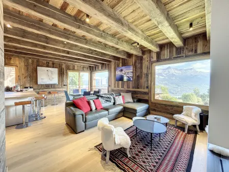 Appart 8 pers, 4 chambres, terrasse face au Mont-Blanc : photo 2