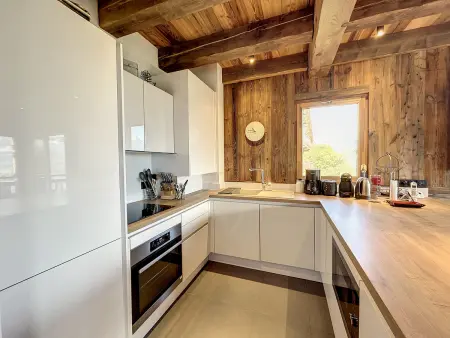 Appart 8 pers, 4 chambres, terrasse face au Mont-Blanc : photo 8