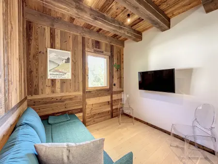 Appart 8 pers, 4 chambres, terrasse face au Mont-Blanc : photo 9