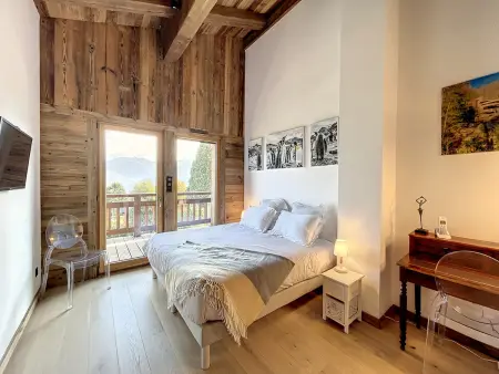 Appart 8 pers, 4 chambres, terrasse face au Mont-Blanc : photo 11