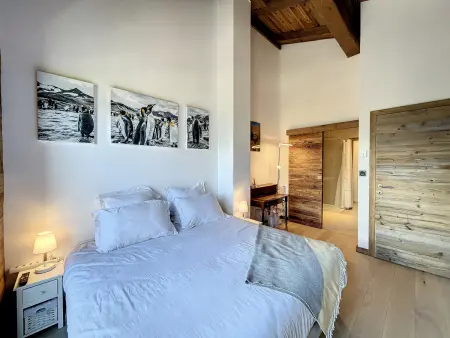 Appart 8 pers, 4 chambres, terrasse face au Mont-Blanc : photo 12