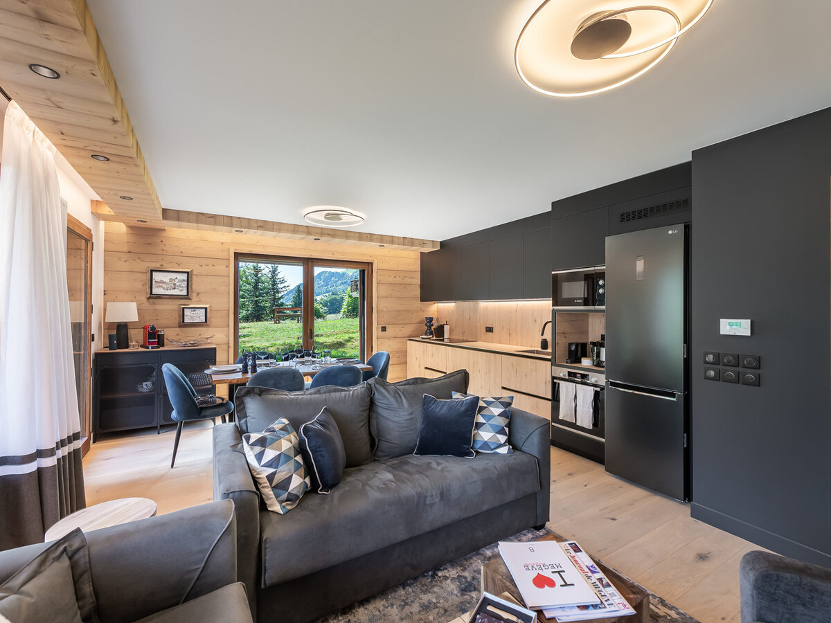Appartement neuf 4 personnes avec terrasse à Megève - Photo 2