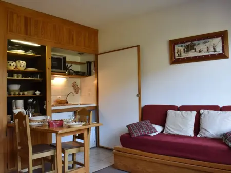 Studio avec balcon ouest à 50 m du télésiège de Morel, Méribel : photo 2