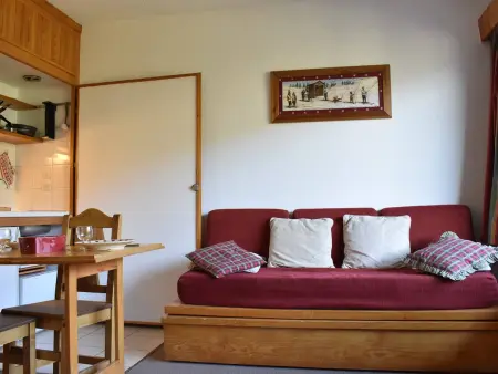 Studio avec balcon ouest à 50 m du télésiège de Morel, Méribel : photo 8