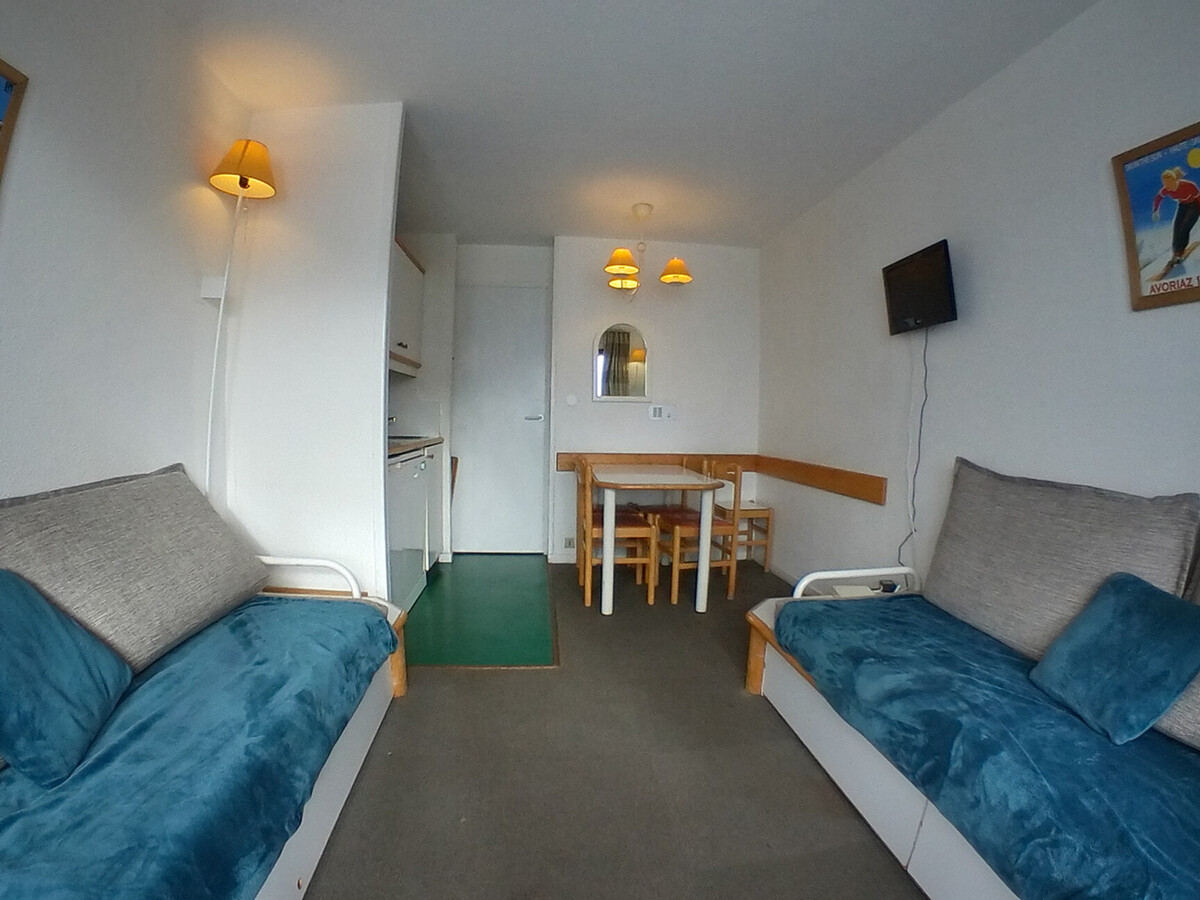 Studio 4 pers. centre Avoriaz, balcon vue Aquariaz - Photo 4