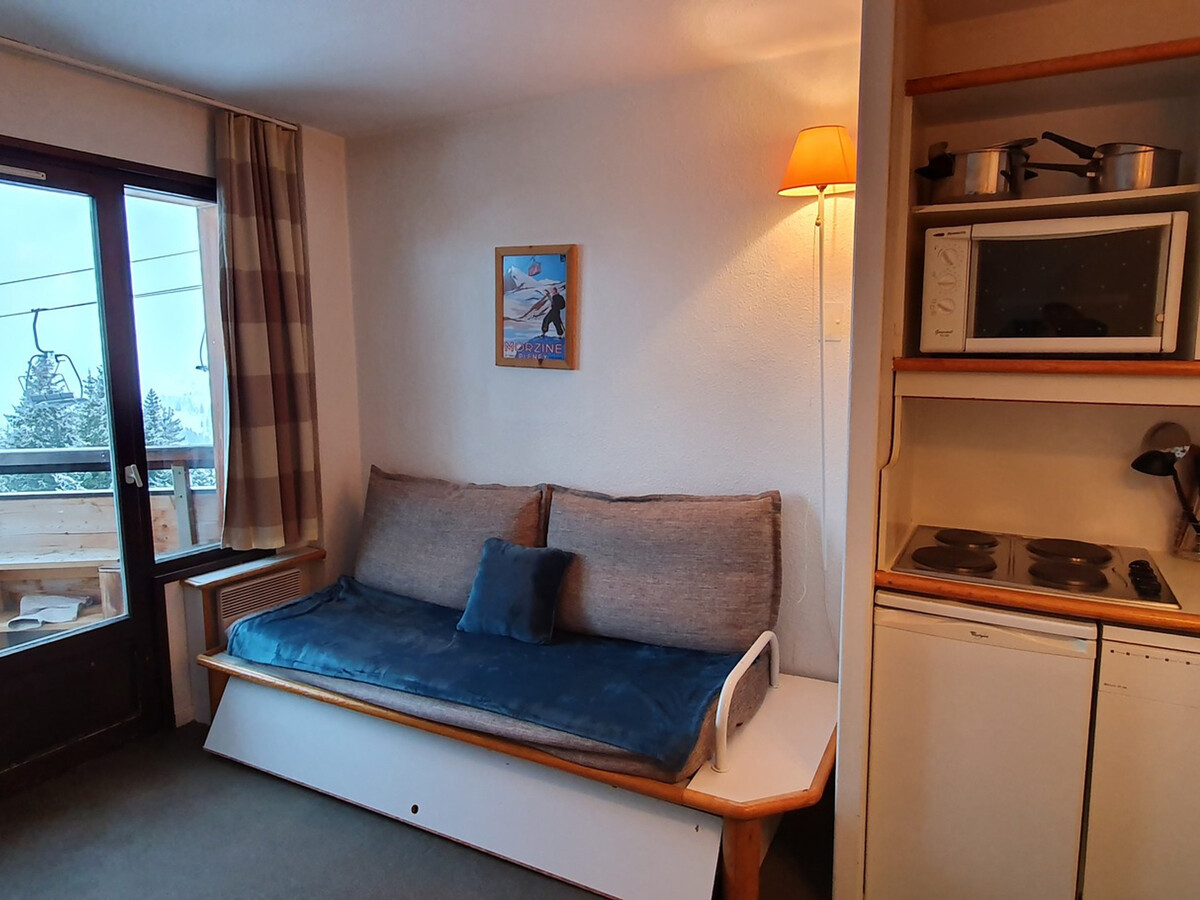 Studio 4 pers. centre Avoriaz, balcon vue Aquariaz - Photo 8