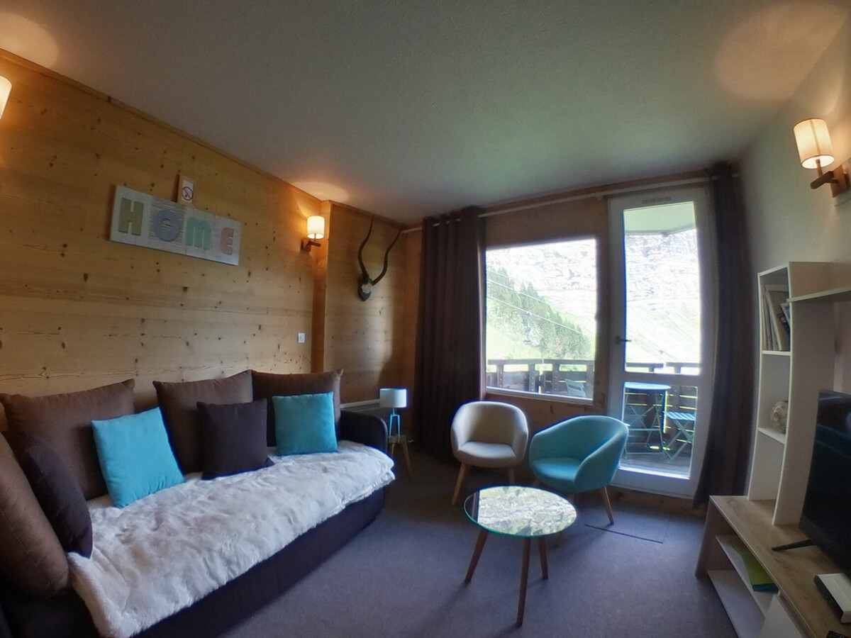 Studio 4 pers au centre d'Avoriaz, balcon vue pistes - Photo 1