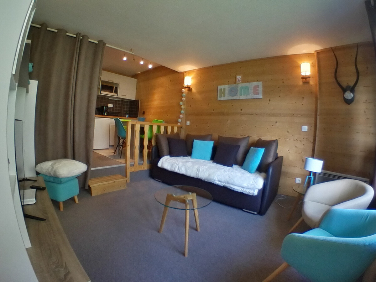 Studio 4 pers au centre d'Avoriaz, balcon vue pistes - Photo 2