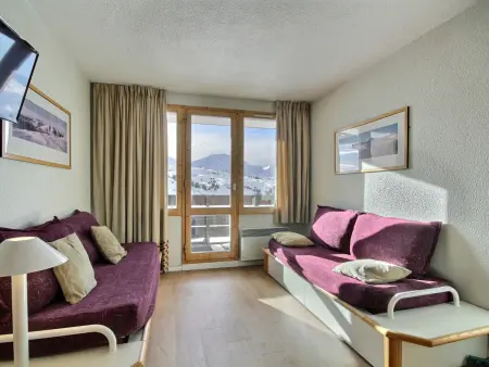 Studio skis aux pieds à Belle Plagne, 6 personnes : photo 4