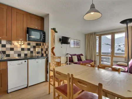 Studio skis aux pieds à Belle Plagne, 6 personnes : photo 10