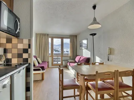 Studio skis aux pieds à Belle Plagne, 6 personnes : photo 11