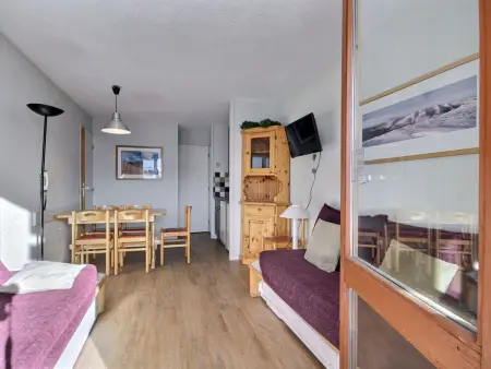 Studio skis aux pieds à Belle Plagne, 6 personnes : photo 12