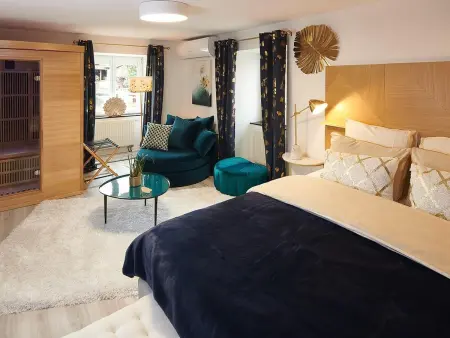 Location gite à Wittersdorf, Suite Or avec Sauna Privatif et Cuisine Équipée - Idéale pour un Séjour Relaxant en Alsace