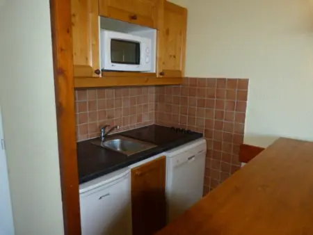 2 pièces avec balcon plein Sud-Ouest, pistes à 100 m, Arc 1800 : photo 2