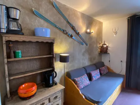 Studio de 17m² pour 3 pers, balcon, Valfréjus, Appartement 3 personnes à Valfréjus - Photo 10