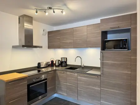 Appartement standing 2 chambres, terrasse et garage, Les Gets centre : photo 10
