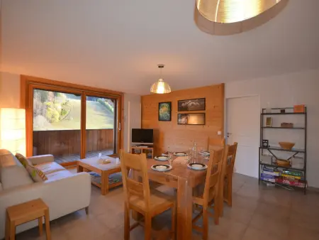 Les Gets : appartement 2 chambres, balcon Sud-Est vue pistes, garage : photo 2