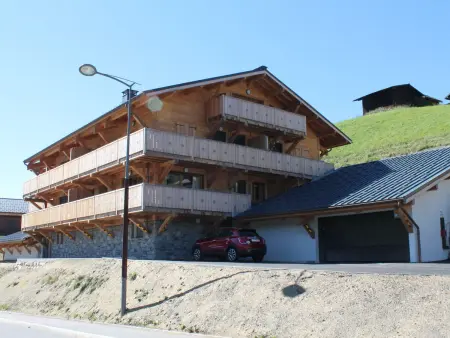 Les Gets : appartement 2 chambres, balcon Sud-Est vue pistes, garage : photo 9