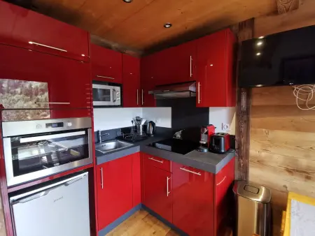 Duplex cosy à Méribel, proche pistes avec balcon et mezzanine : photo 4