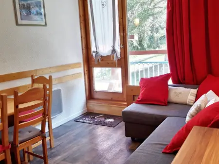 Studio ski aux pieds avec balcon, Les Arcs 1800, 4 pers. : photo 6