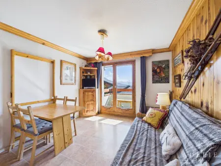 Studio 27m² 4/5 pers avec balcon, parking et skis à la Rosière : photo 2