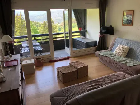 Location appartement à Villard de Lans, Studio cabine lumineux avec balcon à Villard-de-Lans