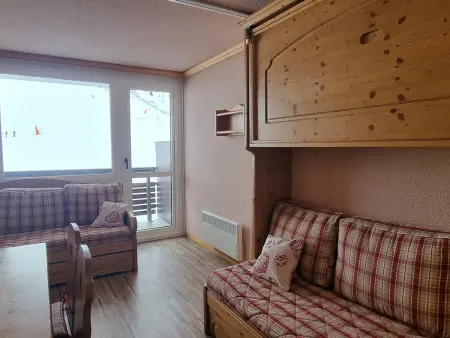 Location appartement à Plagne Aime 2000, Studio confortable accès direct pistes pour 4 pers à Aime 2000