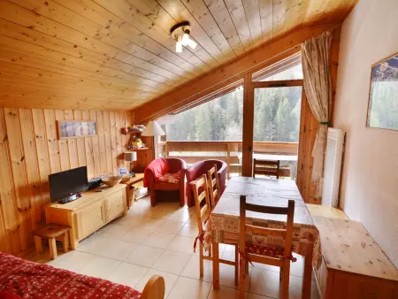 Location appartement à Morzine, Charmant studio avec cabines, proche navettes, balcon, parking, bienvenue à Morzine