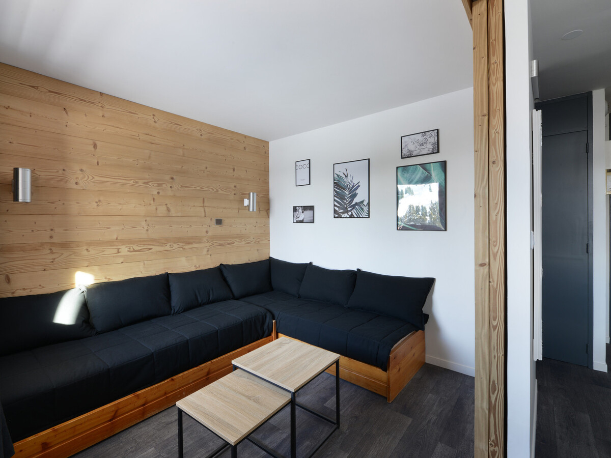 Studio rénové 4 personnes, balcon vue pistes - Photo 5