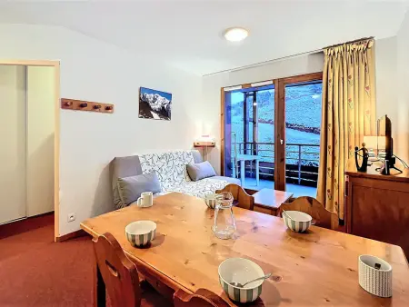 Location appartement à Le Corbier, Appartement cosy T3 pour 6 pers, balcon sud, proche pistes