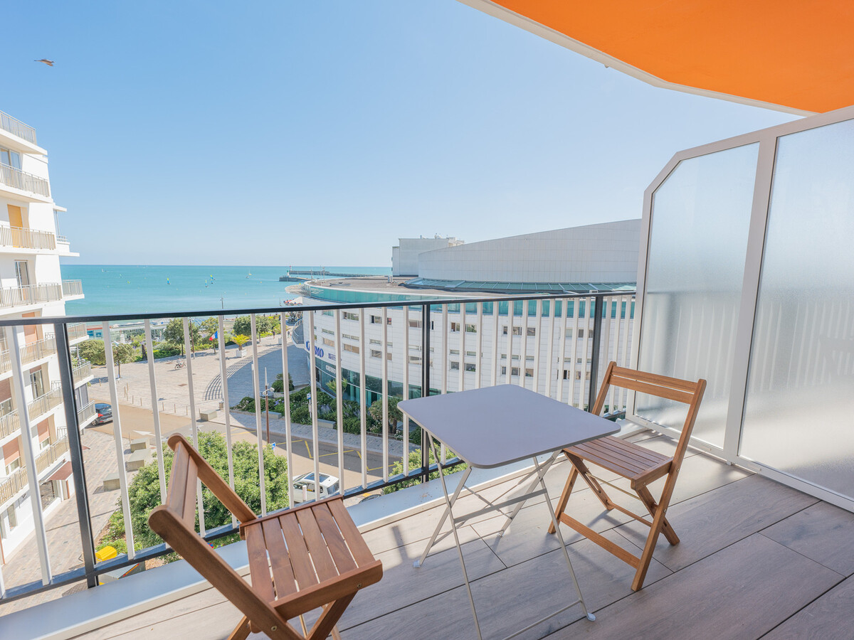 Studio 2 pers balcon vue mer, accès direct plage - Photo 1