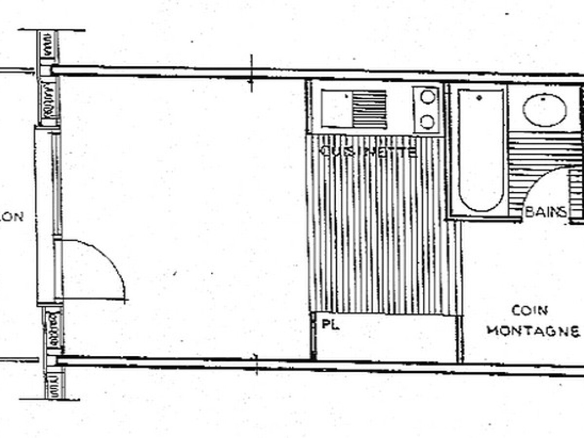 Studio cabine 5 pers aux Saisies, balcon sud vue pistes - Photo 4