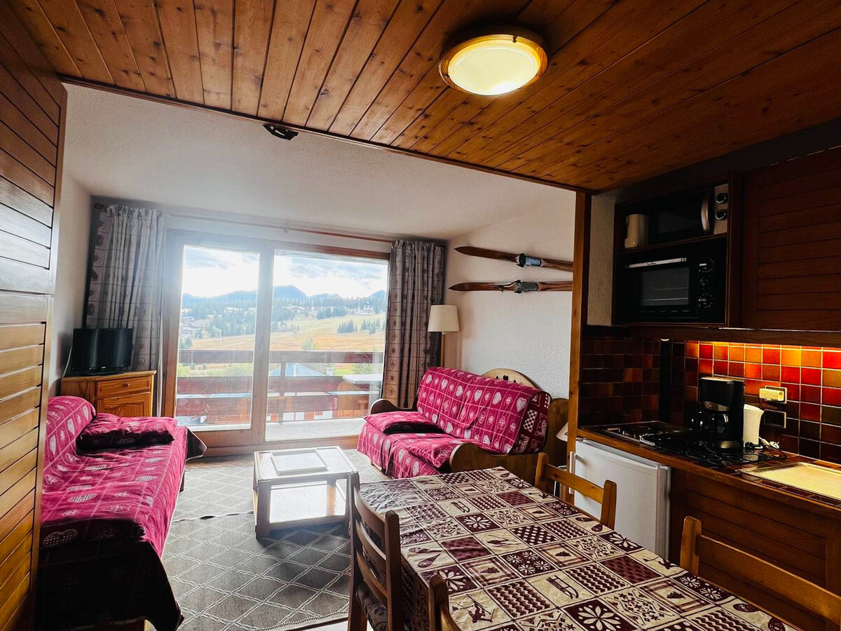Studio cabine 5 pers aux Saisies, balcon sud vue pistes - Photo 6