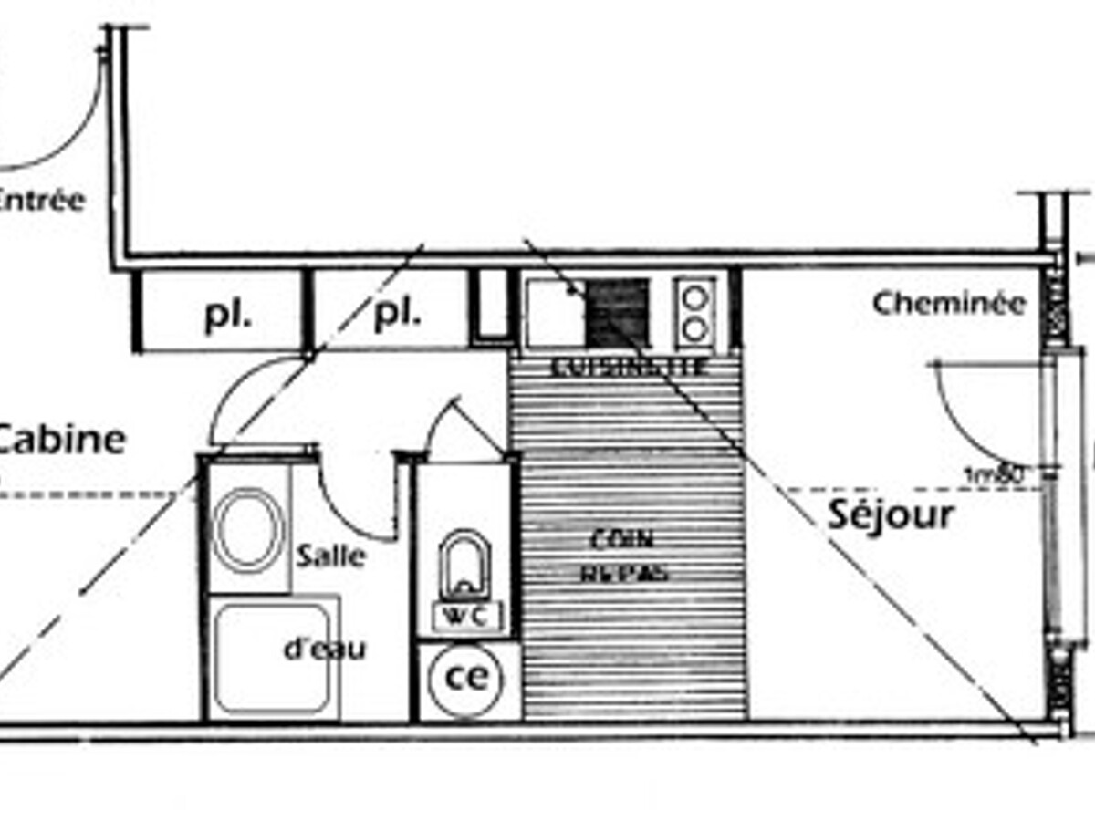 Studio cabine 4 pers aux Saisies, balcon sud, vue Beaufortain - Photo 4