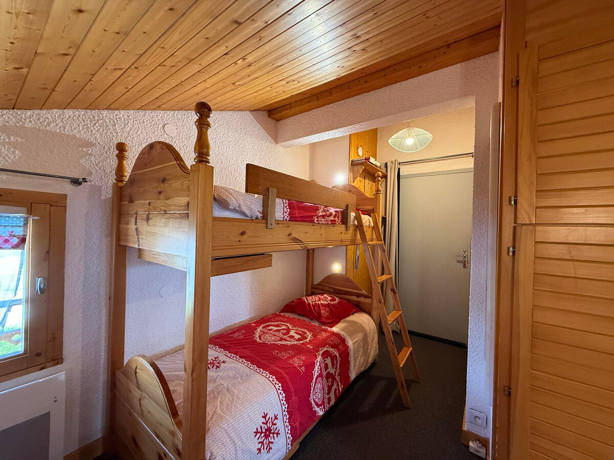 Studio cabine 4 pers aux Saisies, balcon sud, vue Beaufortain - Photo 9