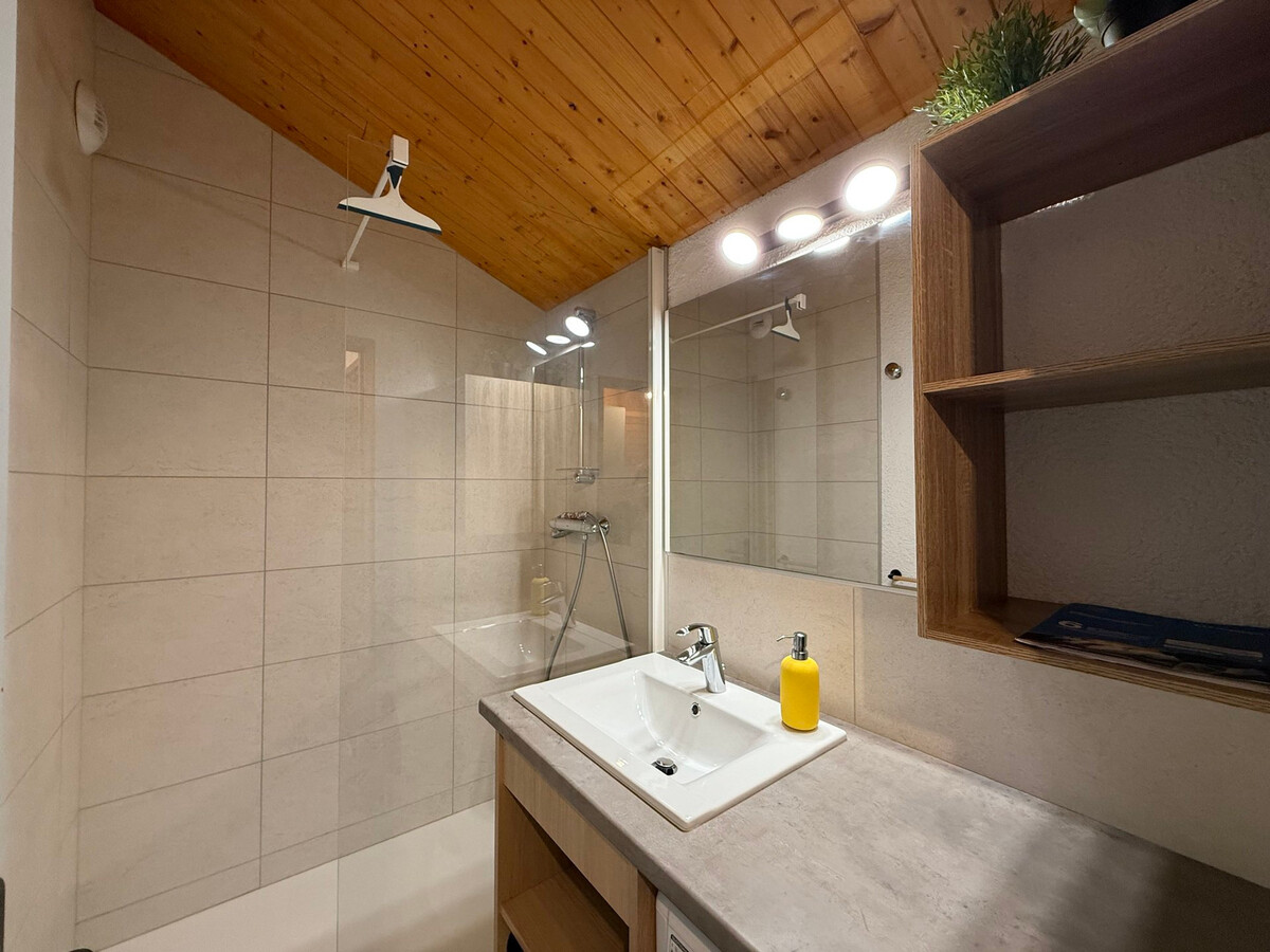 Studio cabine 4 pers aux Saisies, balcon sud, vue Beaufortain - Photo 10