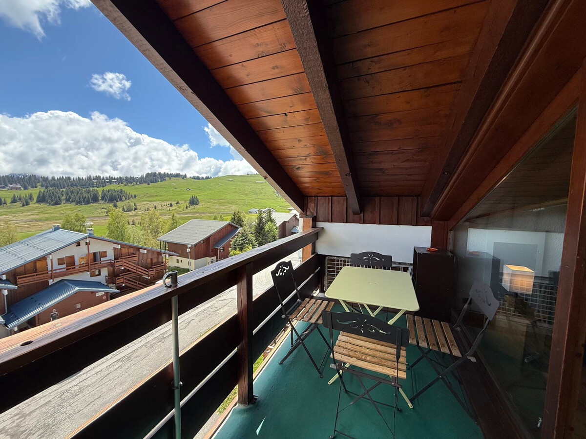 Studio cabine 4 pers aux Saisies, balcon sud, vue Beaufortain - Photo 11