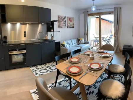Location appartement à Hauteluce, Appartement neuf 6 pers Les Saisies, terrasse, parking