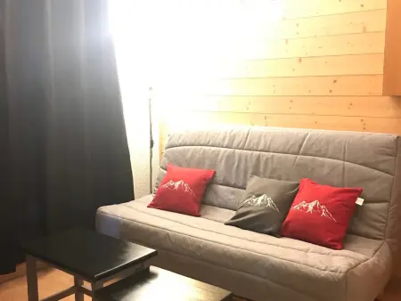 Location appartement à La Plagne Montalbert , Studio fonctionnel à la montagne, accès pistes, balcon, 4 pers.