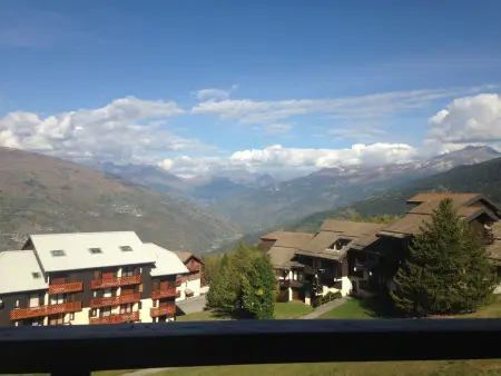 Studio 20 m² aux pieds des pistes à La Plagne Montalbert, balcon vue vallée : photo 7