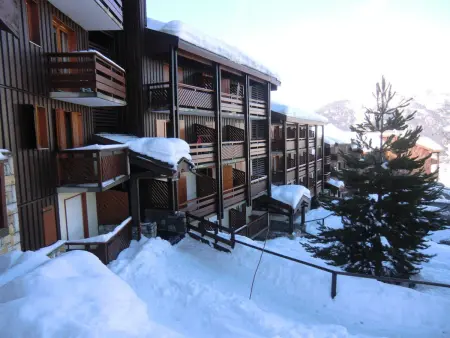 Studio 20 m² aux pieds des pistes à La Plagne Montalbert, balcon vue vallée : photo 15
