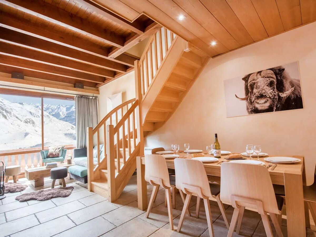 Duplex 75m² Val Thorens, 8 pers., vue montagne et casier à ski - Photo 6