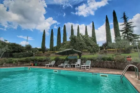 Villa La Palazzeta, Villa spéciale avec piscine privée, belle vue, près du borgo Ficulle - Photo 1
