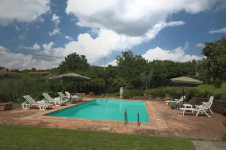Villa La Palazzeta, Villa spéciale avec piscine privée, belle vue, près du borgo Ficulle - Photo 7