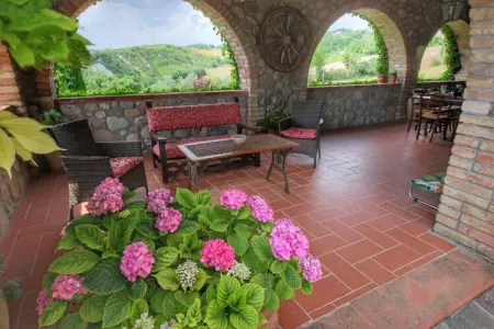 Villa La Palazzeta, Villa spéciale avec piscine privée, belle vue, près du borgo Ficulle - Photo 26