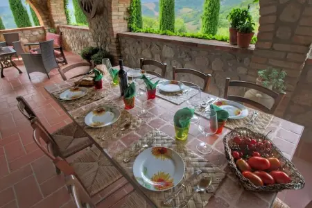 Villa La Palazzeta, Villa spéciale avec piscine privée, belle vue, près du borgo Ficulle - Photo 29